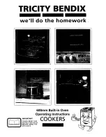 Preview for 1 page of Tricity Bendix BS610 Series Operating Instructions Manual