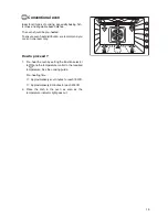 Предварительный просмотр 19 страницы Tricity Bendix BUILT IN OVEN TBS 749 Operating & Installation Instructions Manual