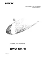 Preview for 1 page of Tricity Bendix BWD 134 W Operating & Installation Instructions Manual