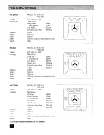 Preview for 2 page of Tricity Bendix CHEVIOT Operating And Installation Instructions