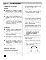 Preview for 8 page of Tricity Bendix CHEVIOT Operating And Installation Instructions