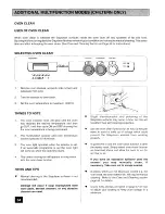 Preview for 34 page of Tricity Bendix CHEVIOT Operating And Installation Instructions