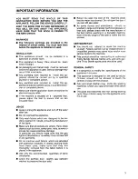 Preview for 3 page of Tricity Bendix CPW 1000 Operating And Installation Instructions