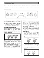 Preview for 14 page of Tricity Bendix CSE551 Operating & Installation Instructions Manual