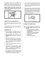 Preview for 27 page of Tricity Bendix CSE551 Operating & Installation Instructions Manual