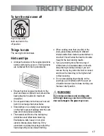 Preview for 17 page of Tricity Bendix CSG500 User Manual