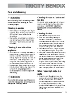 Preview for 23 page of Tricity Bendix CSG500 User Manual