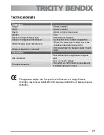 Preview for 29 page of Tricity Bendix CSG500 User Manual