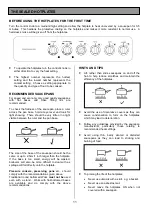 Preview for 11 page of Tricity Bendix CSIE317 Operating & Installation Instructions Manual