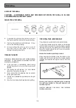 Preview for 13 page of Tricity Bendix CSIE317 Operating & Installation Instructions Manual