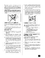 Preview for 27 page of Tricity Bendix CSIE500 Operating And Installation Instructions