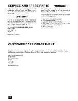 Preview for 30 page of Tricity Bendix CSIE500 Operating And Installation Instructions