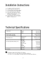 Preview for 27 page of Tricity Bendix CWD 1010 Operating And Installation Instructions