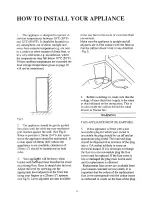 Preview for 5 page of Tricity Bendix ECD019 Operating And Installation Instructions