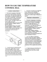 Preview for 11 page of Tricity Bendix ECD019 Operating And Installation Instructions