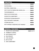 Preview for 3 page of Tricity Bendix ERC506 User Manual