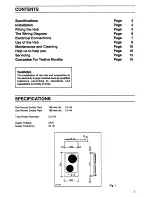 Preview for 3 page of Tricity Bendix ES 105 Instruction Booklet