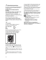 Preview for 18 page of Tricity Bendix FD 792 Operating And Installation Instructions