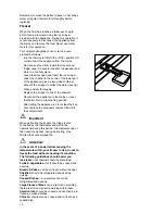 Предварительный просмотр 10 страницы Tricity Bendix FD 855 SI Operating And Installation Instructions