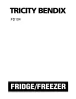 Tricity Bendix FD104 Instruction Booklet preview