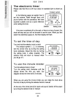 Предварительный просмотр 24 страницы Tricity Bendix GD 290 Operating Instructions Manual