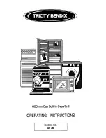 Tricity Bendix GS260 Operating Instructions Manual предпросмотр