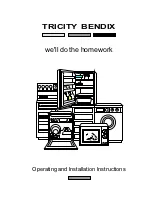 Tricity Bendix HC 312 B Operating And Installation Instructions preview