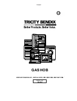 Tricity Bendix HG 250 Instruction Booklet preview