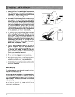 Preview for 8 page of Tricity Bendix HH 322 B Operating And Installation Manual