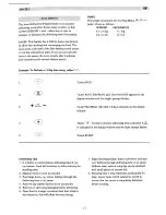 Preview for 17 page of Tricity Bendix IM751 Operating And Installation Manual