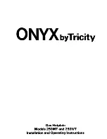 Tricity Bendix Onyx 250MT Installation And Operating Instructions Manual preview