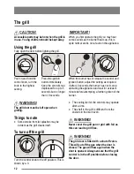 Preview for 12 page of Tricity Bendix R-238A Operation Manual With Cookbook