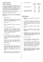 Preview for 15 page of Tricity Bendix SB432 Operating & Installation Instructions Manual