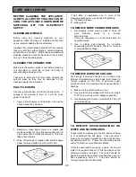 Preview for 24 page of Tricity Bendix SB463 Operating & Installation Instructions Manual