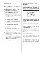 Preview for 25 page of Tricity Bendix SB463 Operating & Installation Instructions Manual