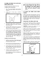 Preview for 27 page of Tricity Bendix SB463 Operating & Installation Instructions Manual