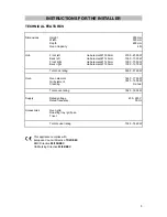 Preview for 5 page of Tricity Bendix SE 211 Operating & Installation Instructions Manual