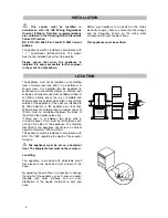 Preview for 6 page of Tricity Bendix SE 211 Operating & Installation Instructions Manual