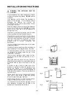 Preview for 22 page of Tricity Bendix SE310 Operating & Installation Instructions Manual