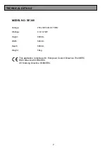 Preview for 2 page of Tricity Bendix SE340 Operating & Installation Instructions Manual