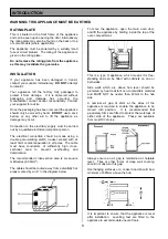 Preview for 8 page of Tricity Bendix SE340 Operating & Installation Instructions Manual