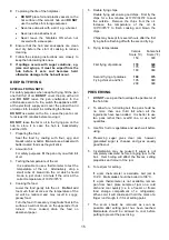 Preview for 15 page of Tricity Bendix SE340 Operating & Installation Instructions Manual