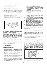 Preview for 25 page of Tricity Bendix SE424 Operating & Installation Instructions Manual