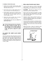 Preview for 27 page of Tricity Bendix SE424 Operating & Installation Instructions Manual