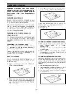 Preview for 27 page of Tricity Bendix SE555 Operating & Installation Instructions Manual