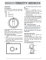 Preview for 11 page of Tricity Bendix SG211X Instruction Book