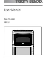 Tricity Bendix SG550/1 User Manual preview