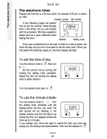 Preview for 22 page of Tricity Bendix SGD60 Operating Instructions Manual