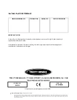 Preview for 28 page of Tricity Bendix SI 055 Operating And Installation Instructions