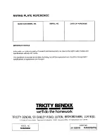 Preview for 40 page of Tricity Bendix SI340 Operating And Installation Instructions